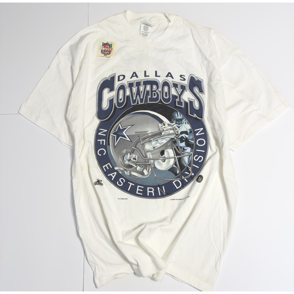 VTG 1997 Dallas Cowboys NFC East Champions Graphic T Shirt NFL USA Size XL